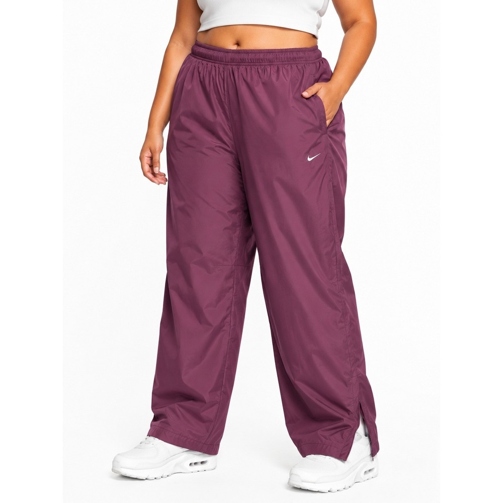 Nike Women Windbreaker Pants Mauve XXL Athletic Lightweight Full Length